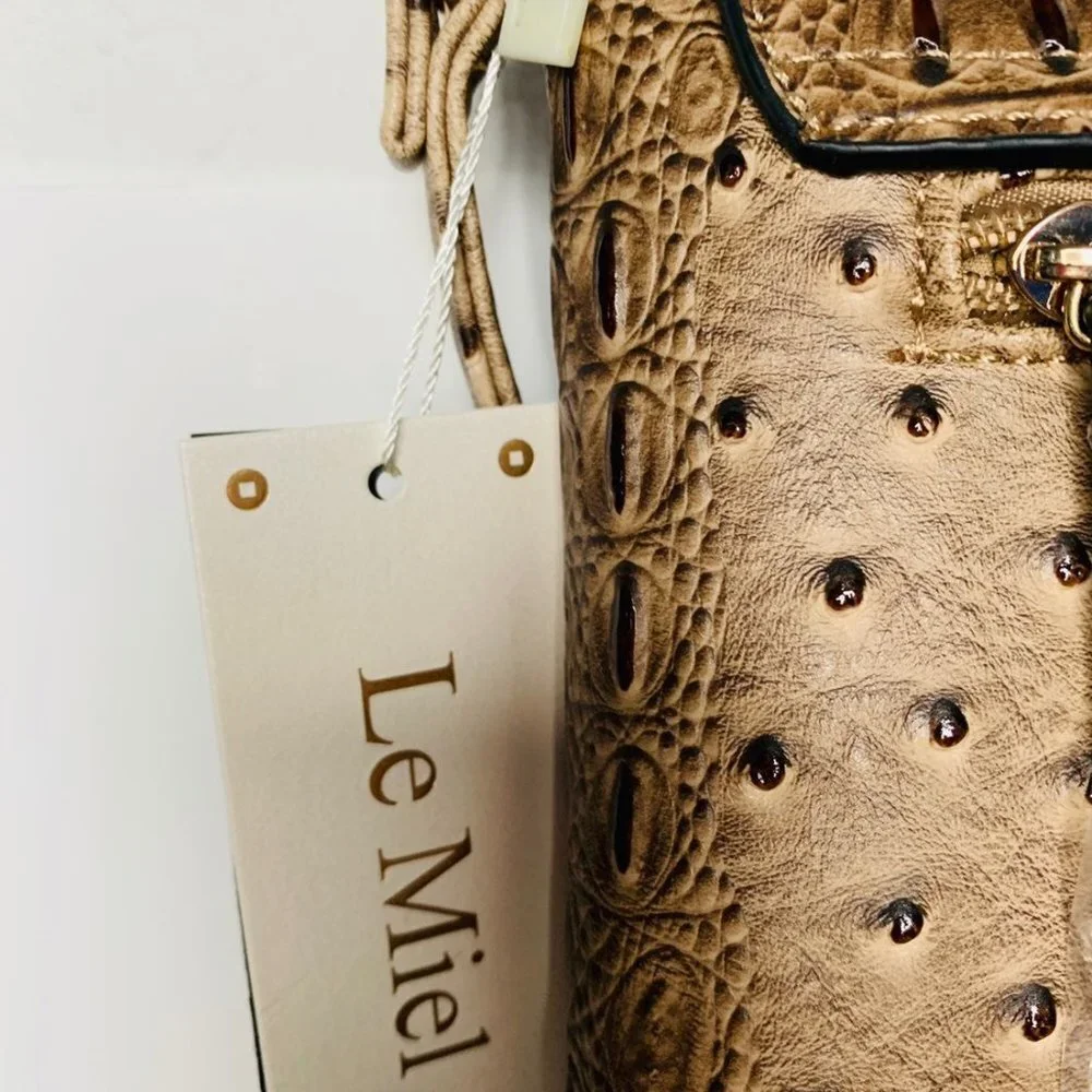 Le Miel Faux Leather Handbag - Picture 7 of 8